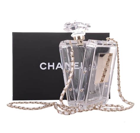 chanel clear perfume bag